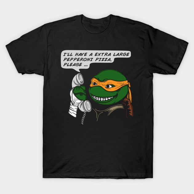 Pepperoni Pizza T-Shirt by Melonseta